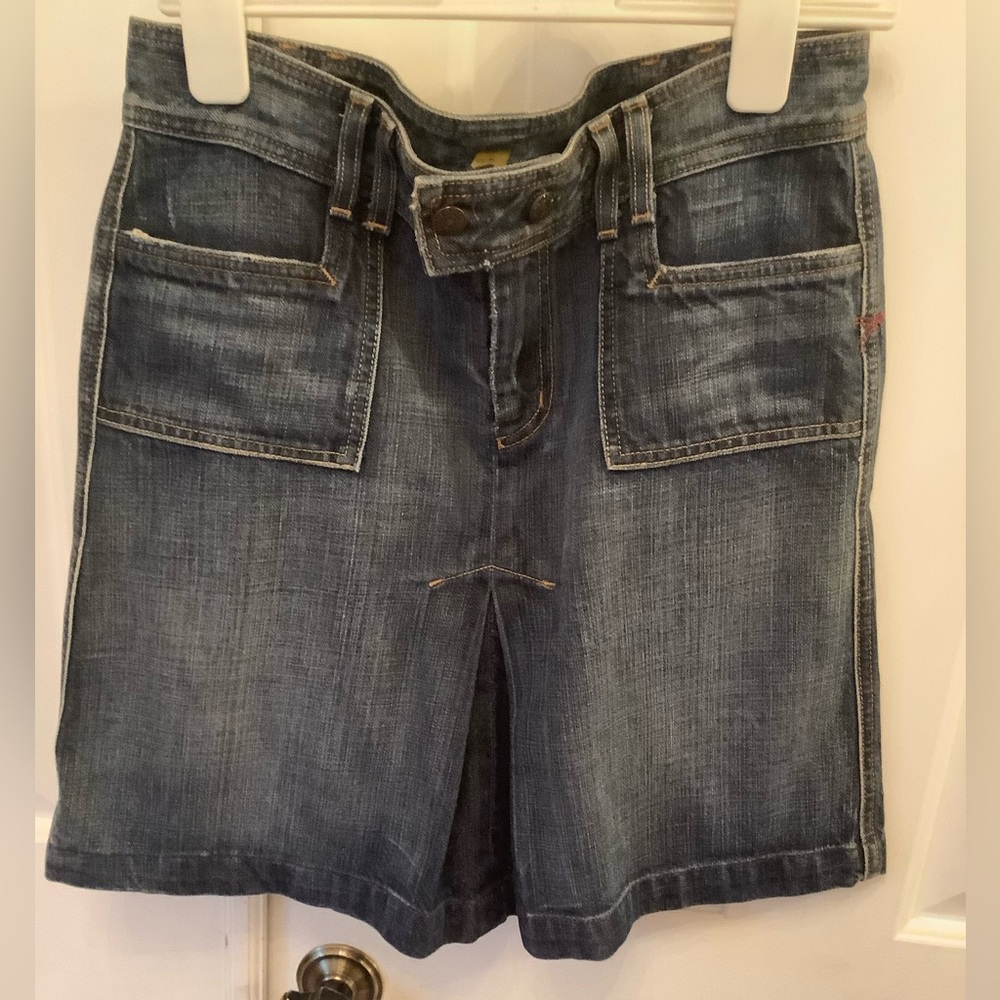 7 for all mankind denim skirt size 31